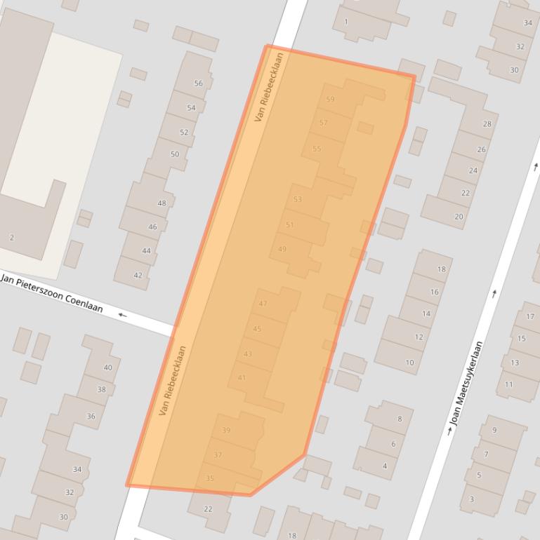 Kaart van postcodegebied 2024AG.