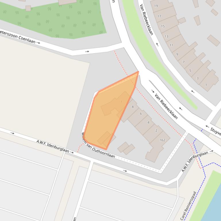 Kaart van postcodegebied 2024AK.