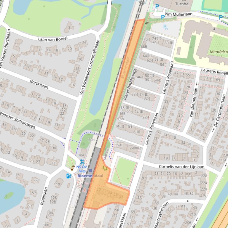 Kaart van postcodegebied 2024AN.