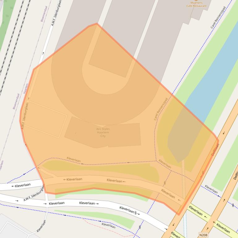 Kaart van postcodegebied 2024AX.