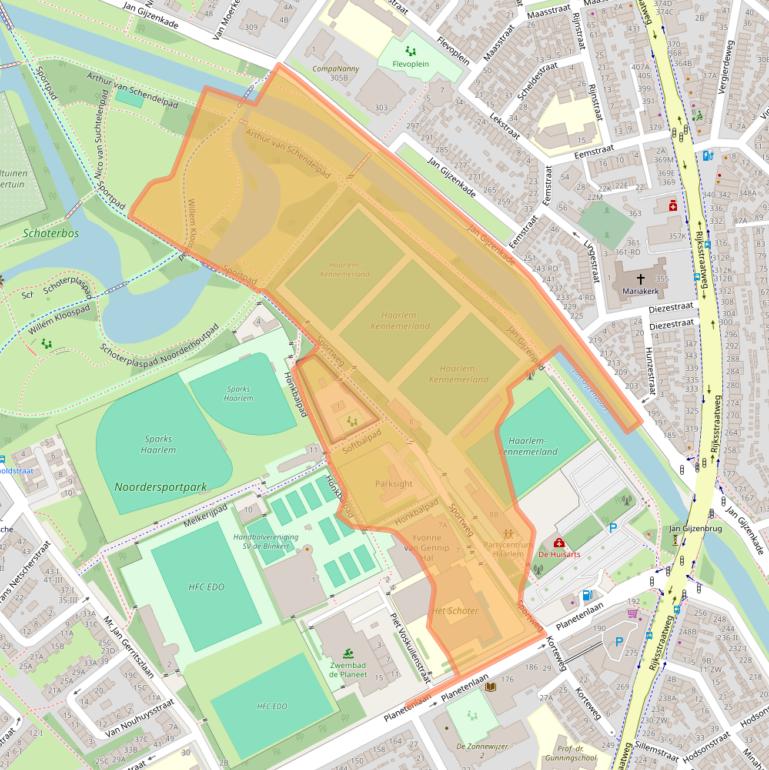 Kaart van postcodegebied 2024CN.