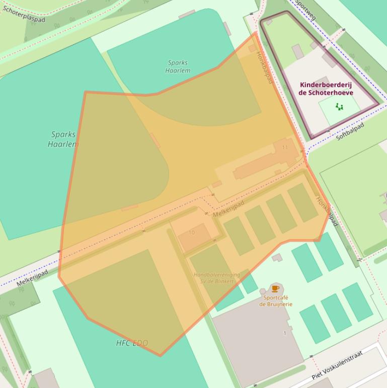 Kaart van postcodegebied 2024CR.