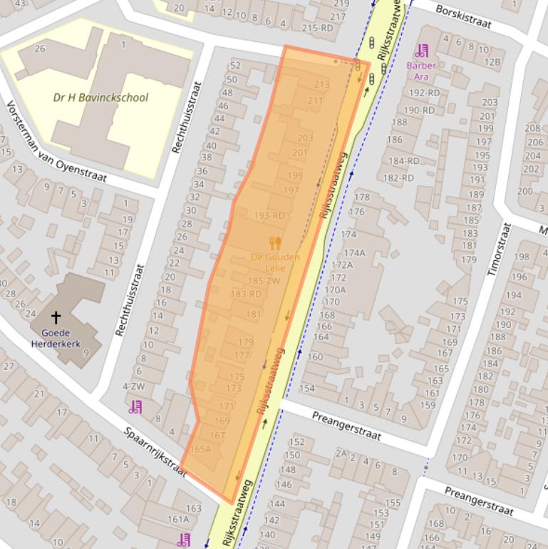Kaart van postcodegebied 2024DE.