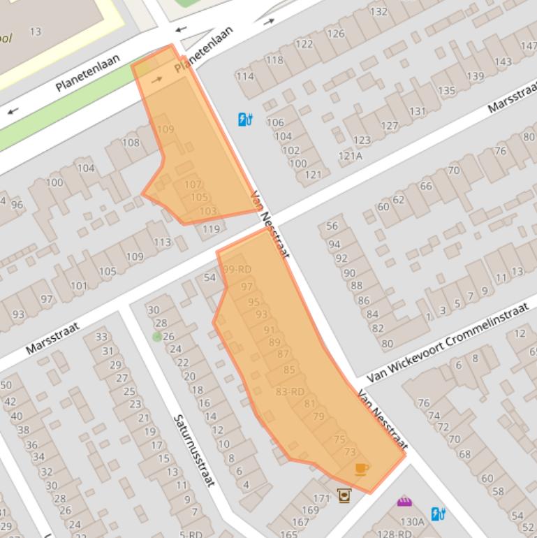 Kaart van postcodegebied 2024DM.