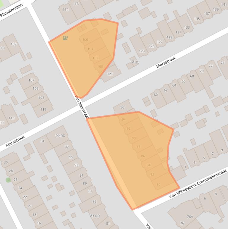 Kaart van postcodegebied 2024DR.