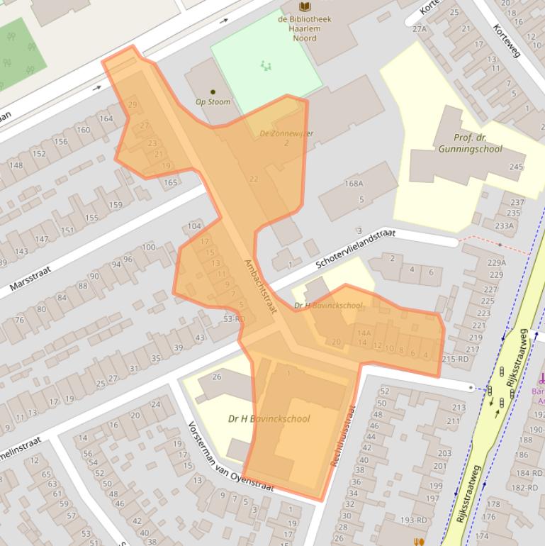 Kaart van postcodegebied 2024EB.