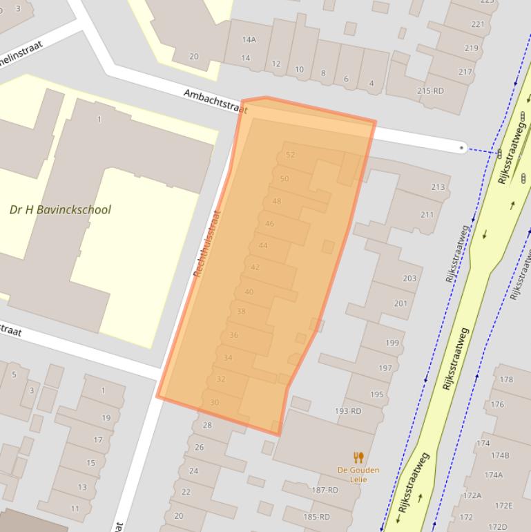 Kaart van postcodegebied 2024EE.