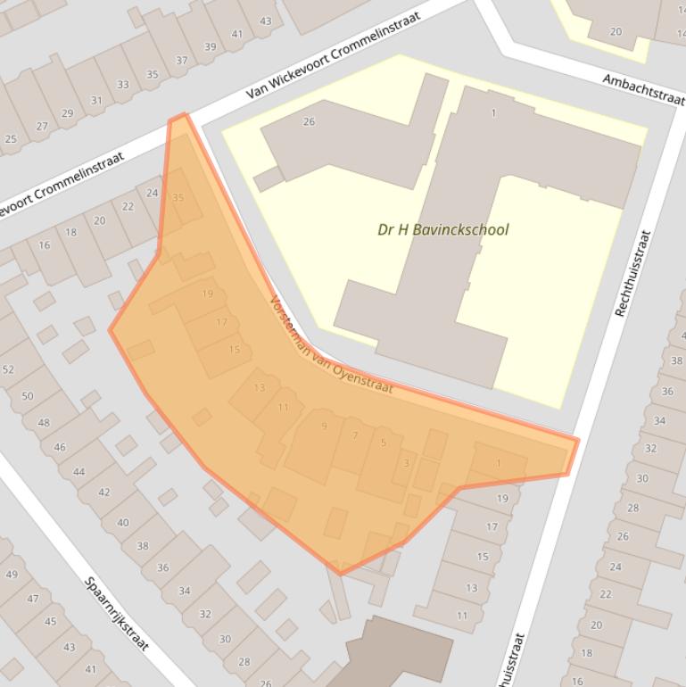 Kaart van postcodegebied 2024EG.