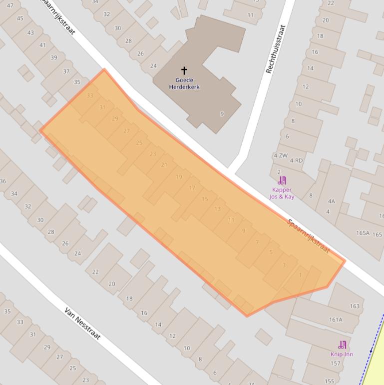 Kaart van postcodegebied 2024EH.