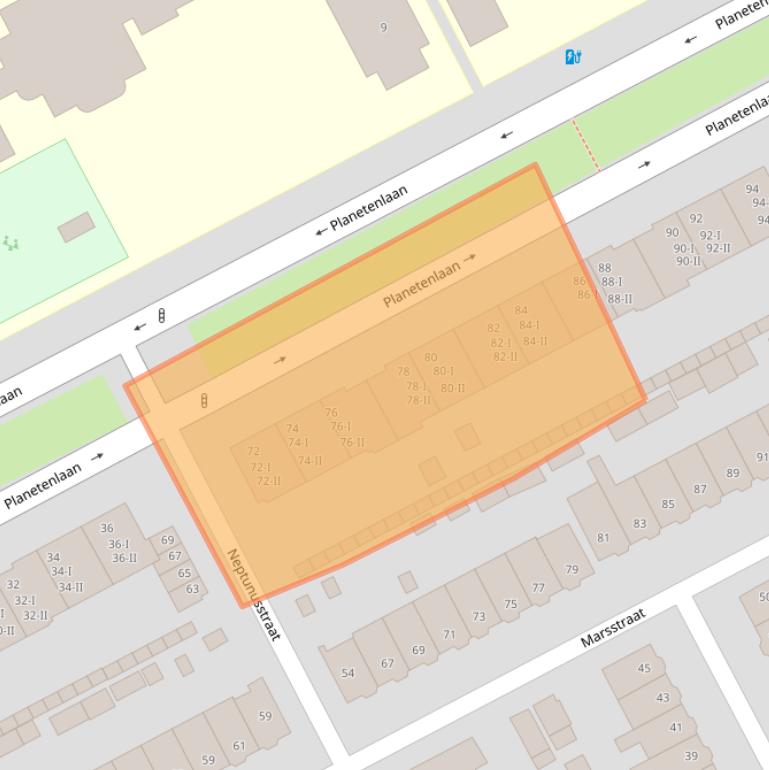 Kaart van postcodegebied 2024ES.