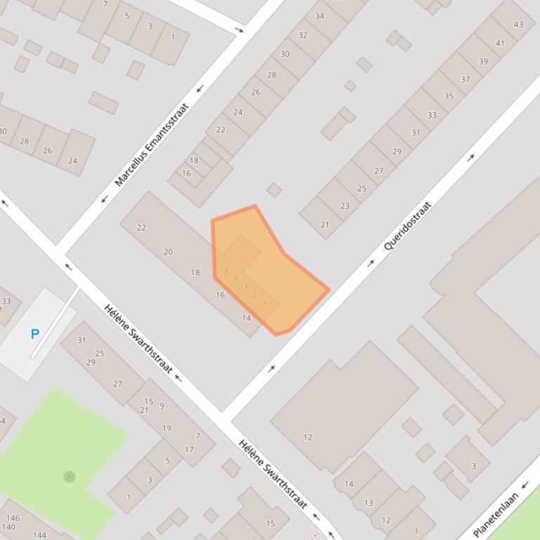 Kaart van postcodegebied 2024HC.