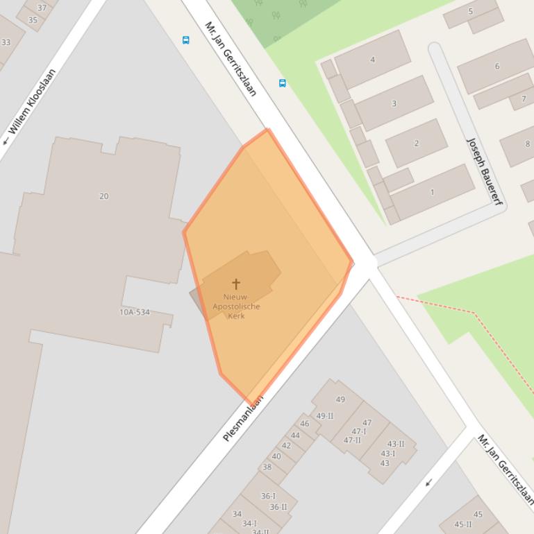 Kaart van postcodegebied 2024HV.