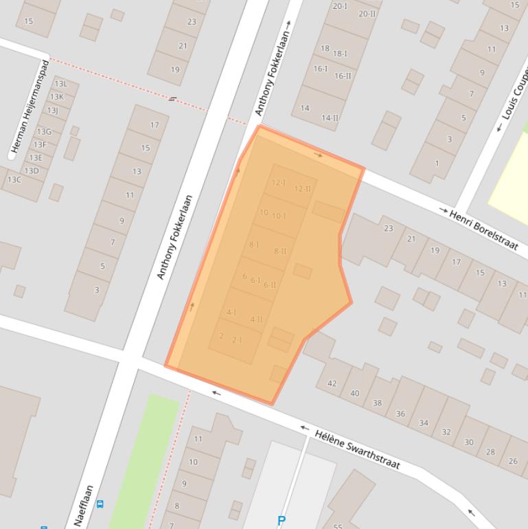 Kaart van postcodegebied 2024JC.