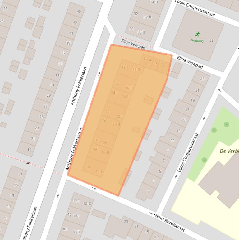 Kaart van postcodegebied 2024JD.