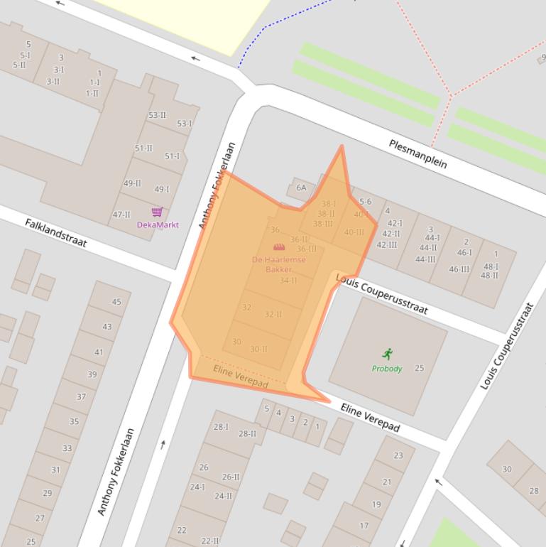 Kaart van postcodegebied 2024JE.