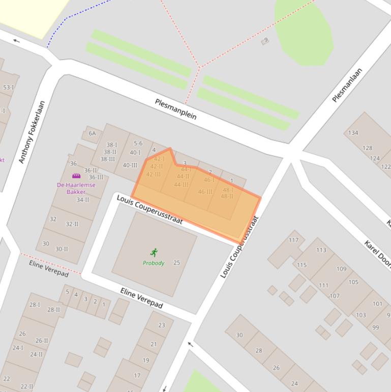 Kaart van postcodegebied 2024JG.