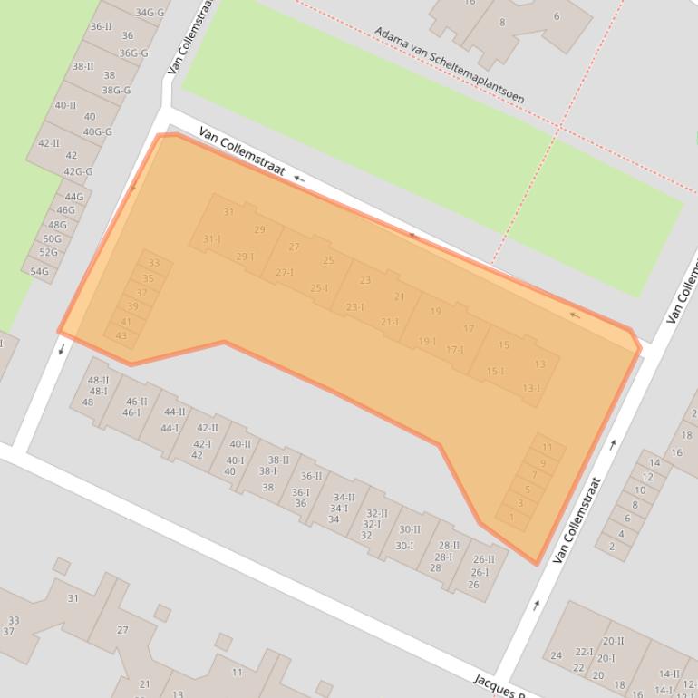 Kaart van postcodegebied 2024JW.