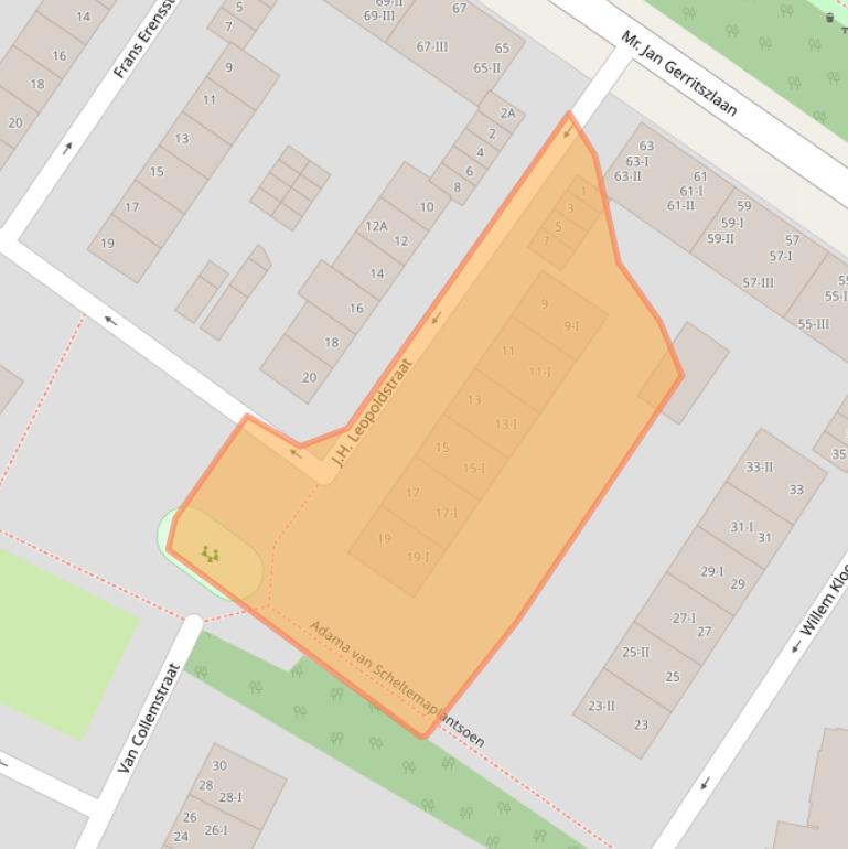 Kaart van postcodegebied 2024KA.