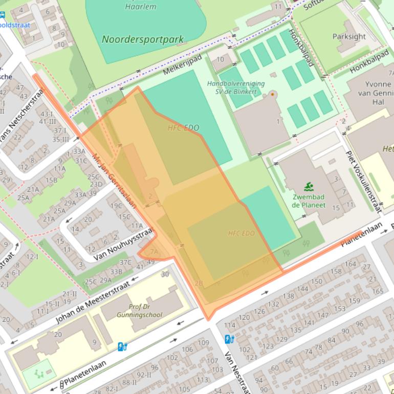 Kaart van postcodegebied 2024KE.