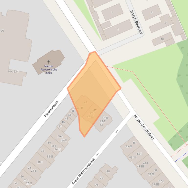 Kaart van postcodegebied 2024KK.