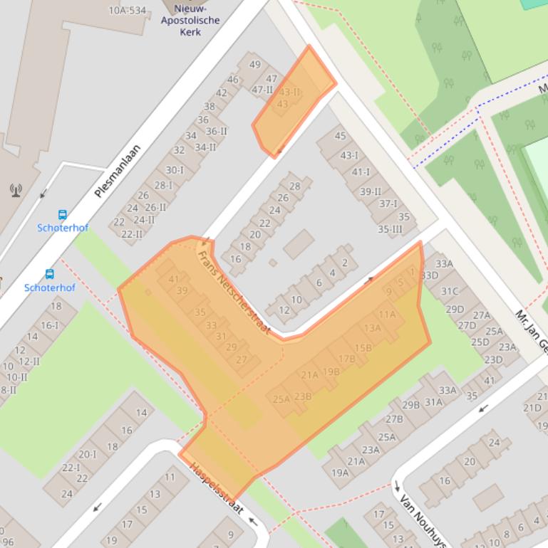 Kaart van postcodegebied 2024KR.