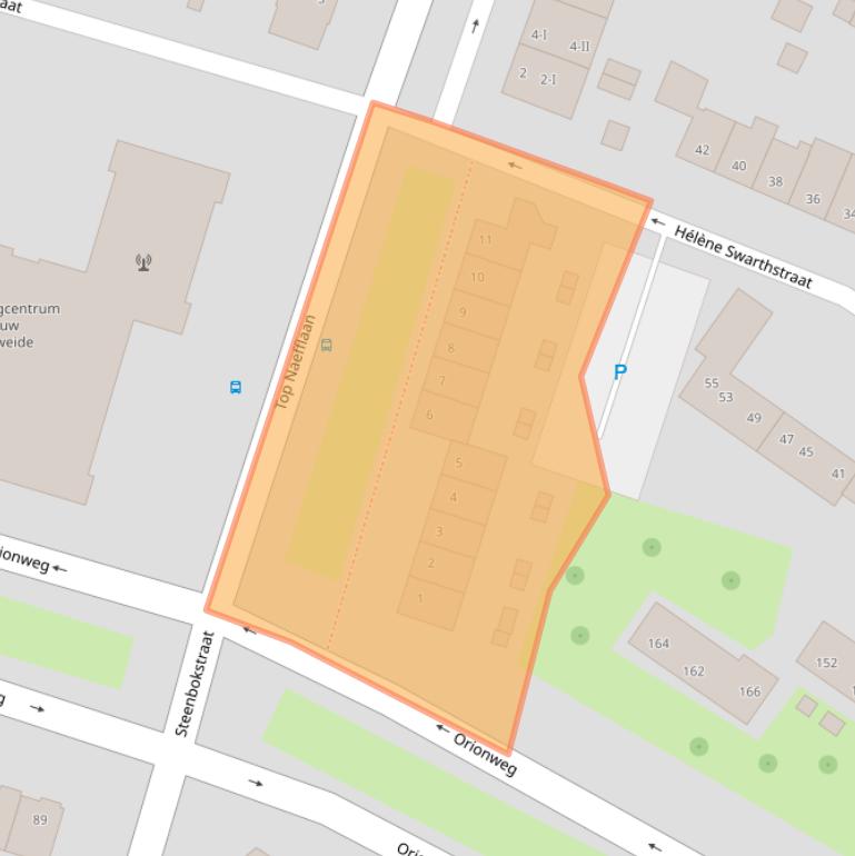 Kaart van postcodegebied 2024LA.