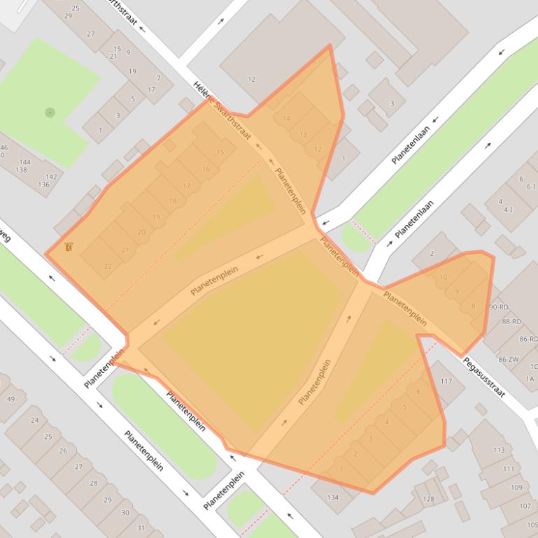 Kaart van postcodegebied 2024TJ.