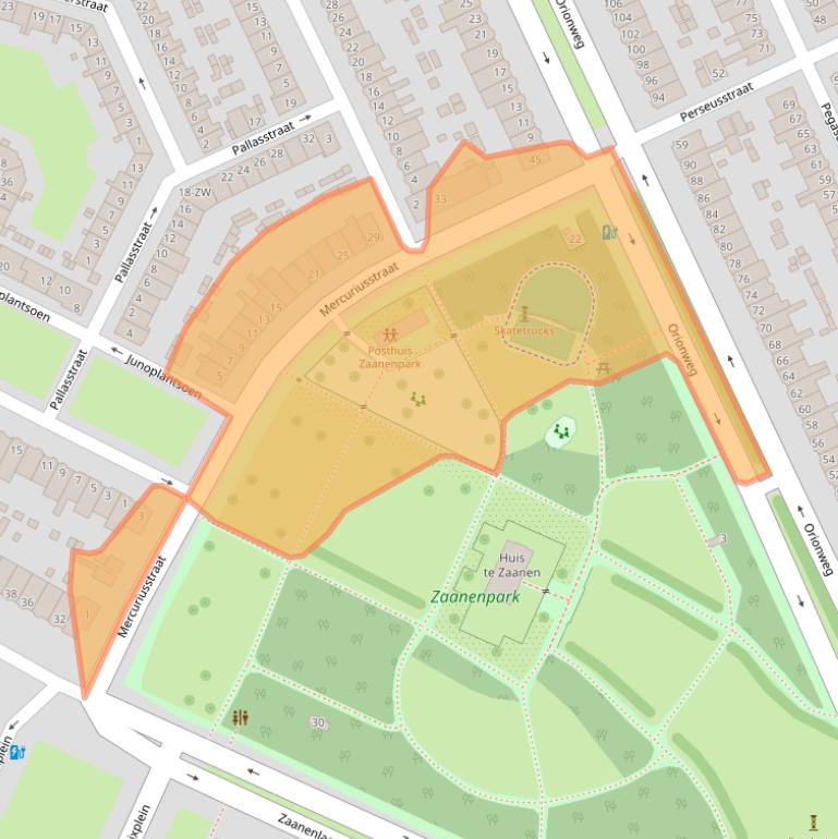 Kaart van postcodegebied 2024TL.