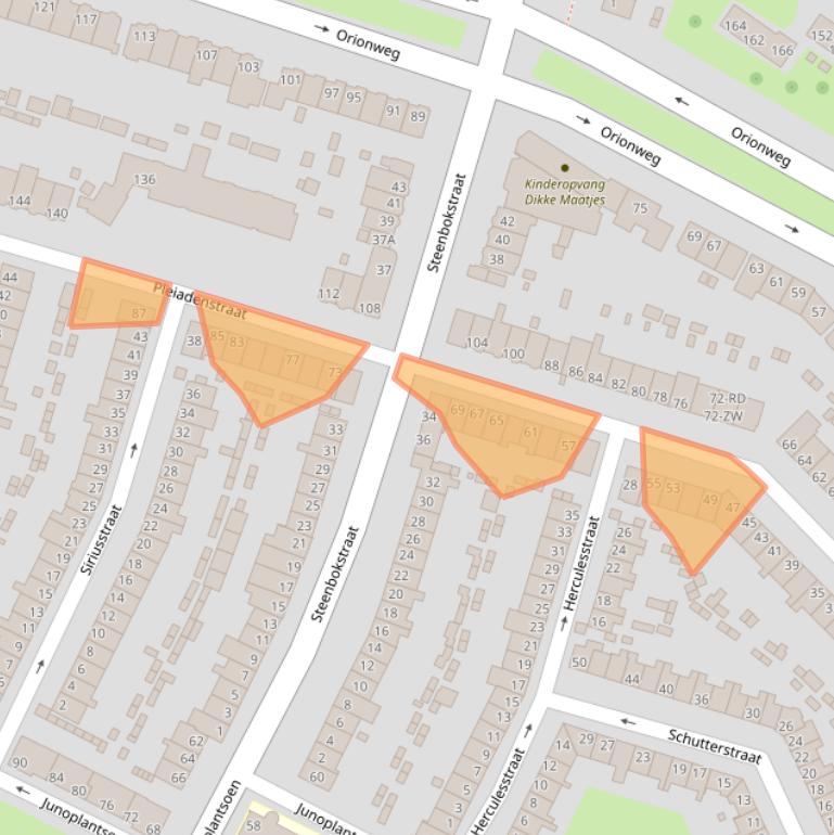 Kaart van postcodegebied 2024TN.