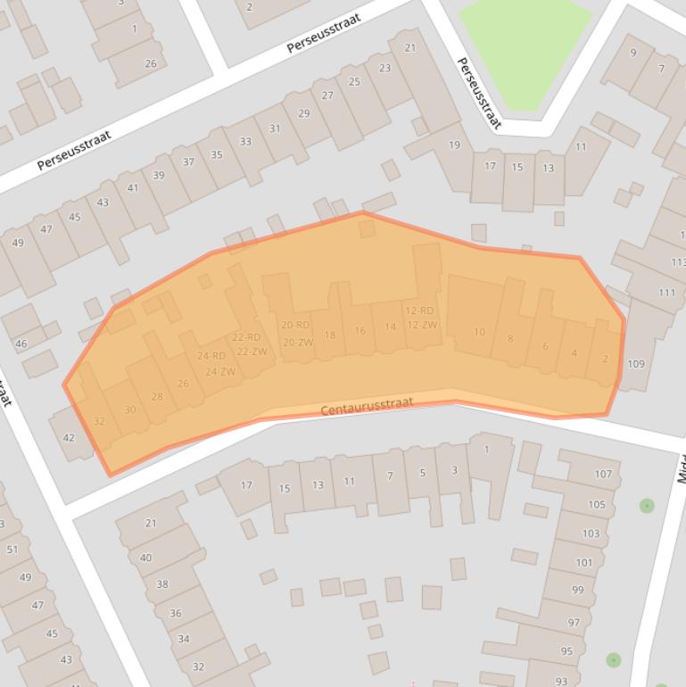 Kaart van postcodegebied 2024VL.