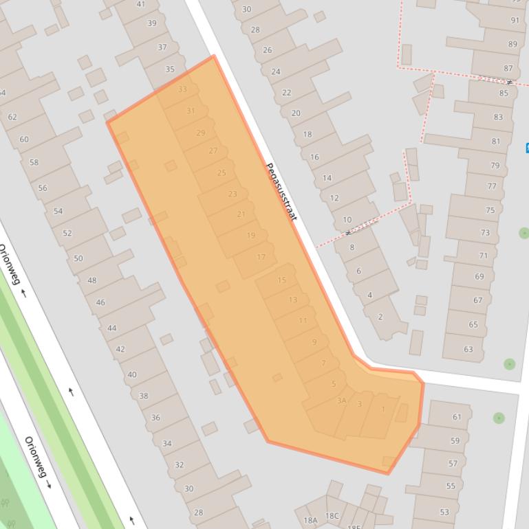 Kaart van postcodegebied 2024VM.