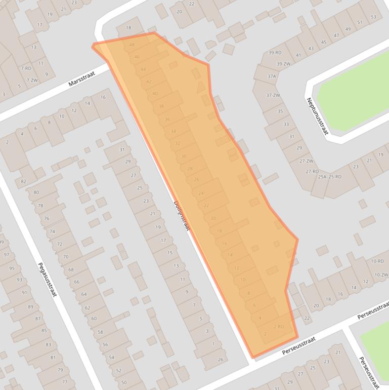 Kaart van postcodegebied 2024VV.