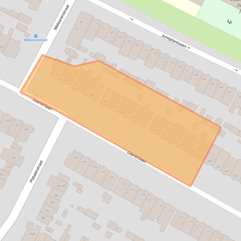 Kaart van postcodegebied 2024ZC.