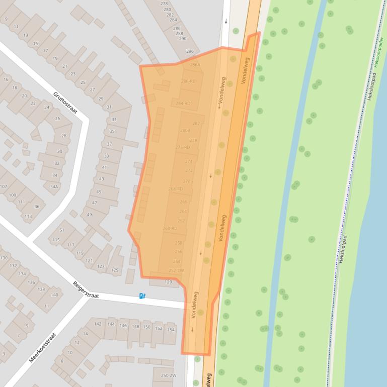 Kaart van postcodegebied 2025AK.