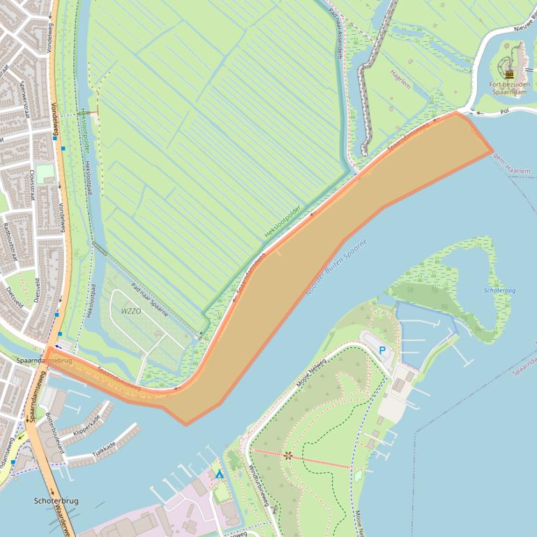 Kaart van postcodegebied 2025AM.