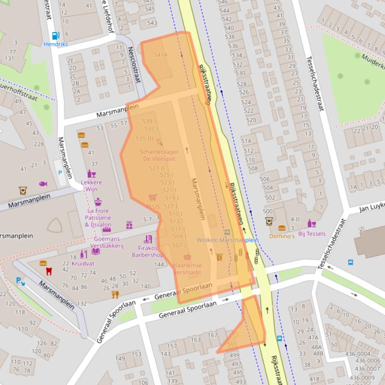 Kaart van postcodegebied 2025DE.