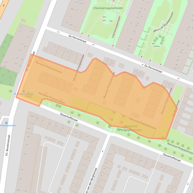 Kaart van postcodegebied 2025GH.