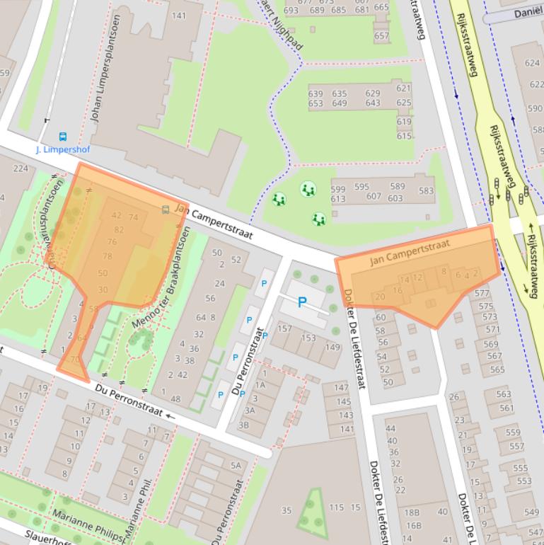 Kaart van postcodegebied 2025GZ.