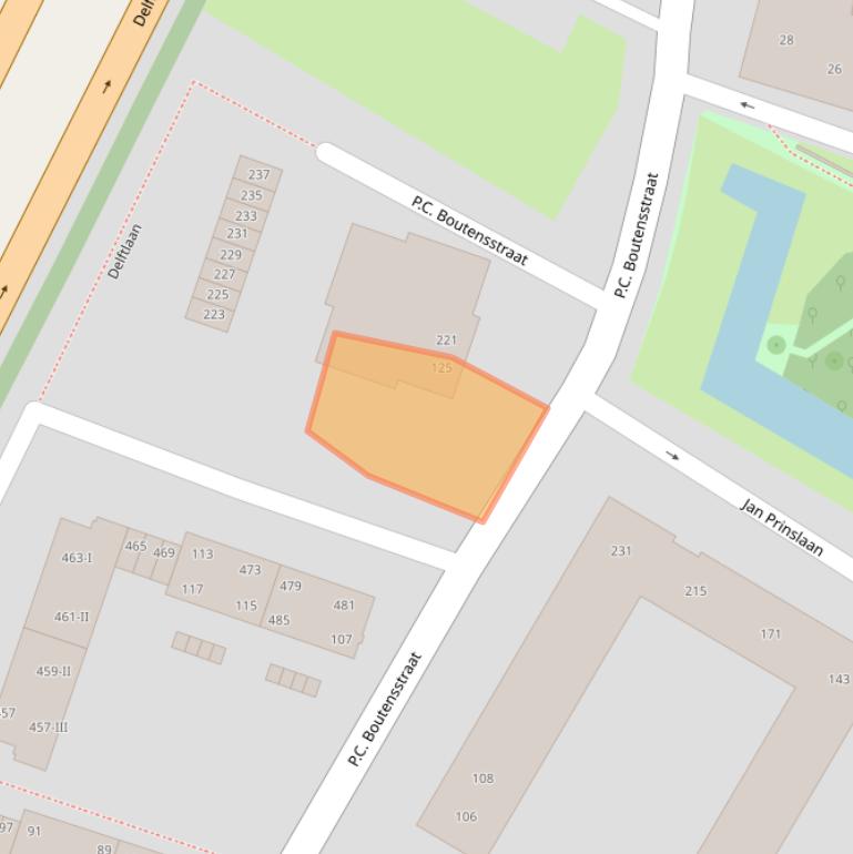 Kaart van postcodegebied 2025LC.