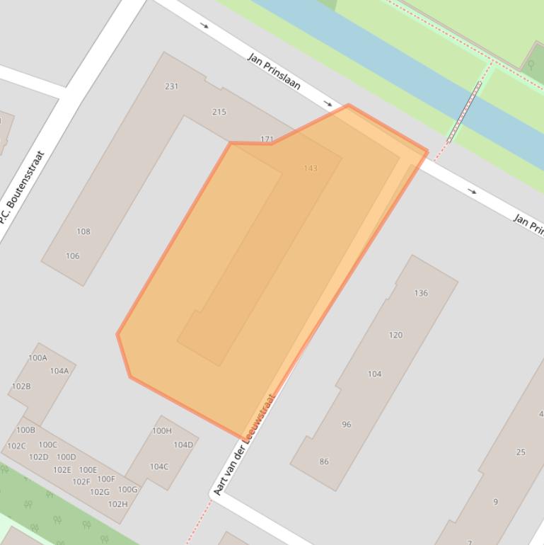 Kaart van postcodegebied 2025NP.