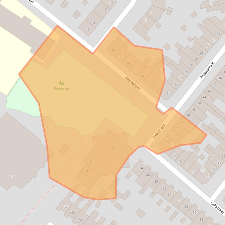 Kaart van postcodegebied 2025PG.
