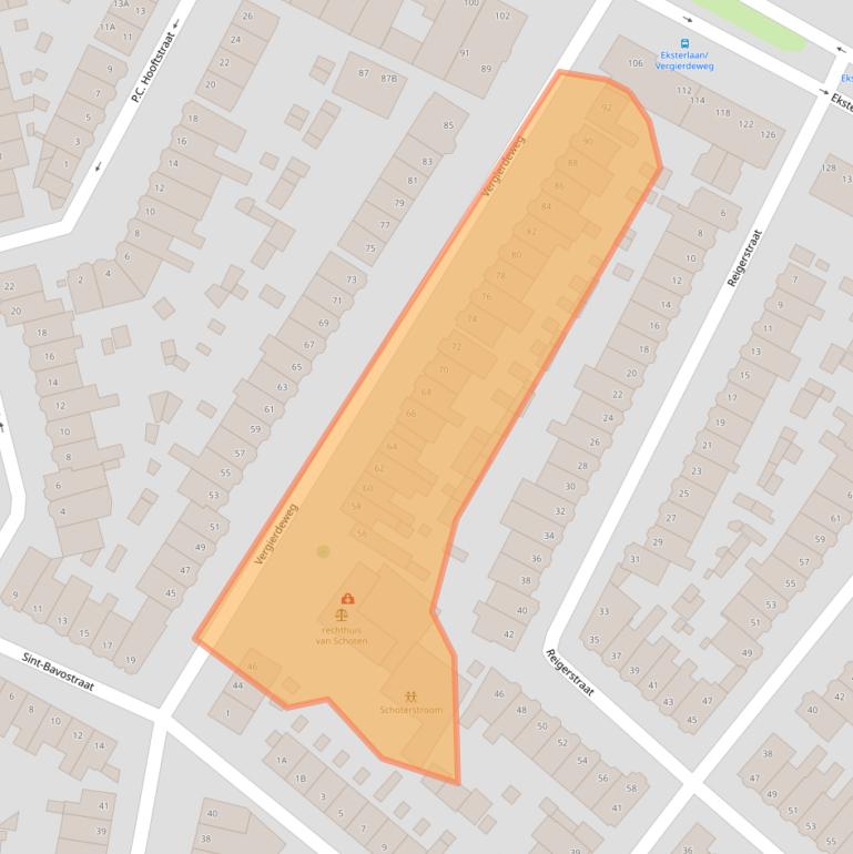 Kaart van postcodegebied 2025TK.