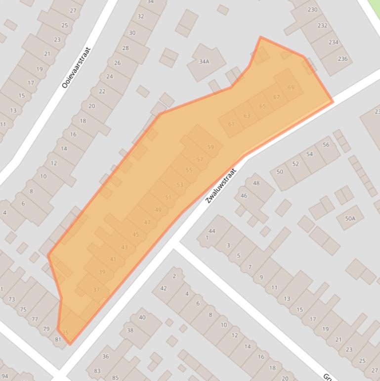 Kaart van postcodegebied 2025VN.