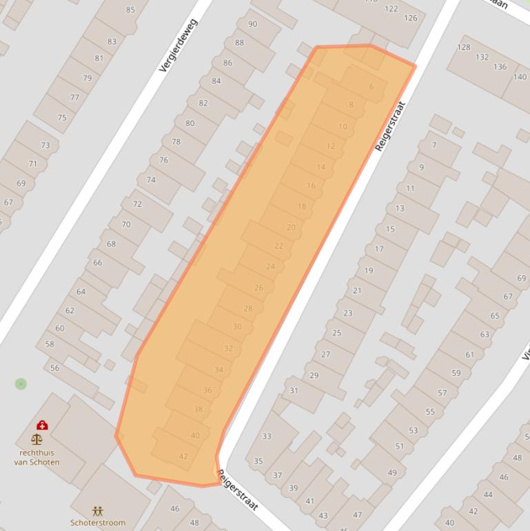 Kaart van postcodegebied 2025XD.