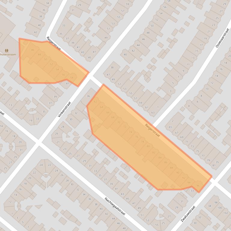 Kaart van postcodegebied 2025XE.