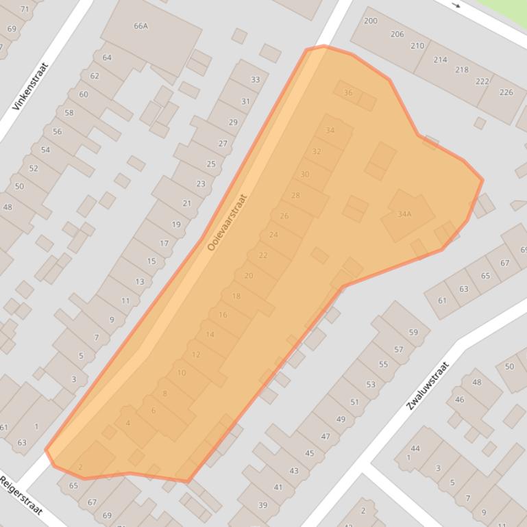 Kaart van postcodegebied 2025XN.