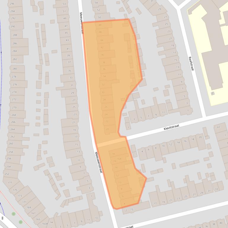 Kaart van postcodegebied 2025ZC.