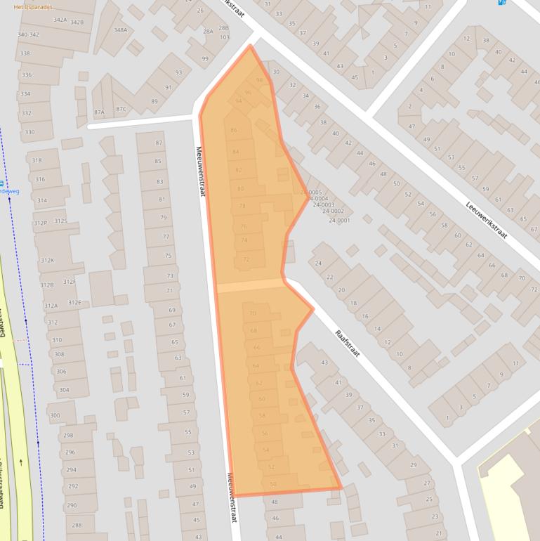 Kaart van postcodegebied 2025ZD.