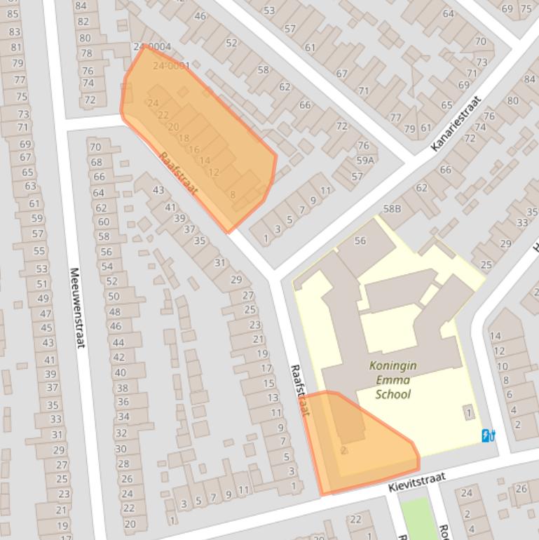 Kaart van postcodegebied 2025ZG.