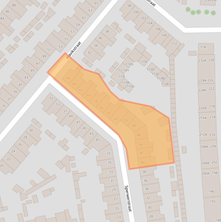 Kaart van postcodegebied 2025ZM.